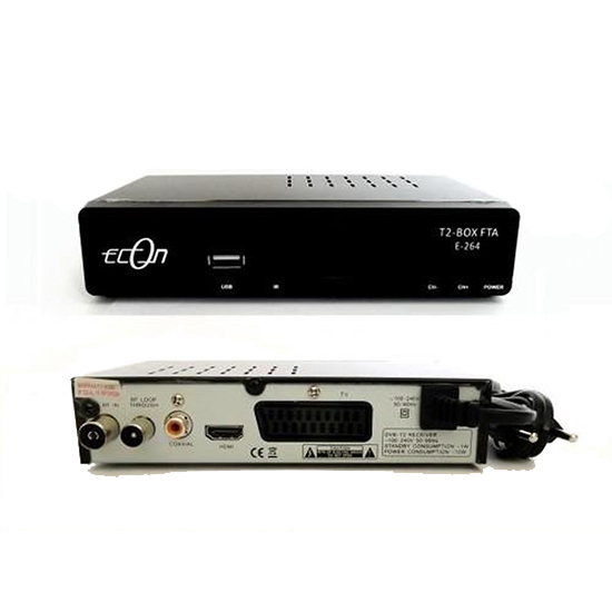 RISIVER ECON T2 BOX FTA HEVC E-265